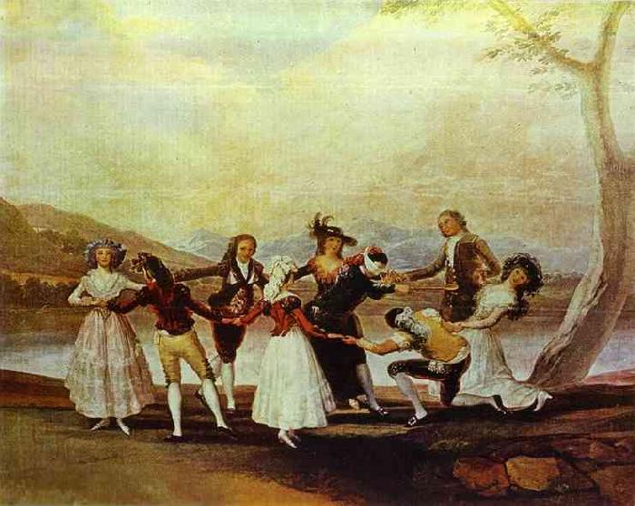 Francisco Jose de Goya Blind's Man Bluff Sweden oil painting art